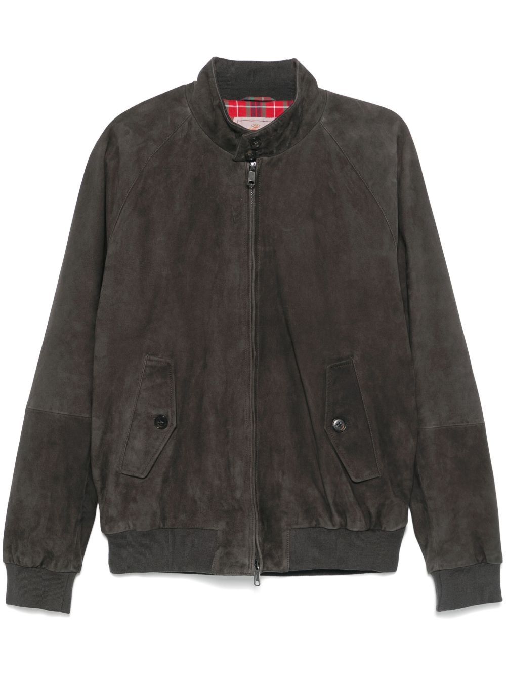 BARACUTA Giacca Harrington G9 marrone scamosciato 