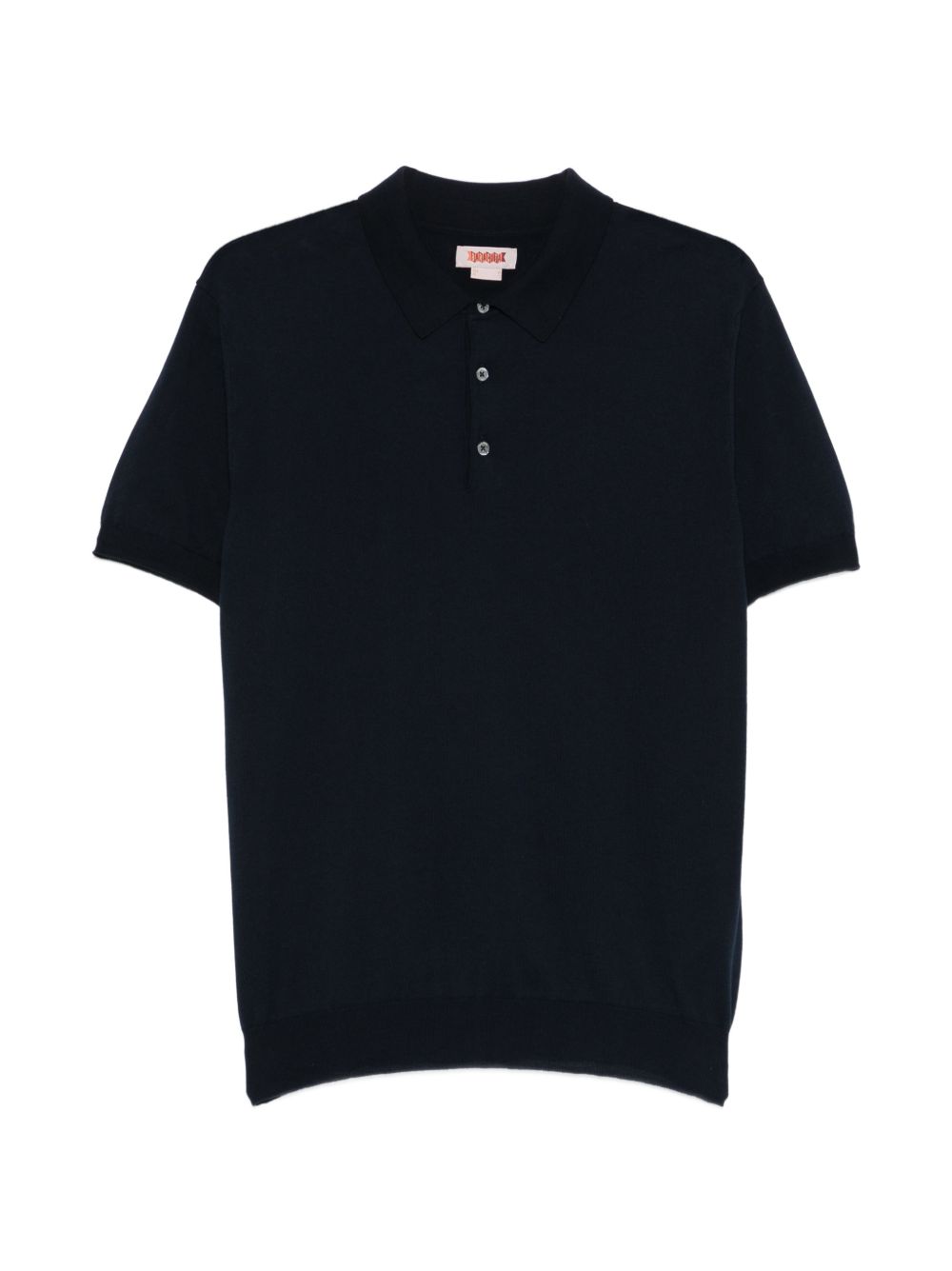 BARACUTA Polo in cotone blu con bottoni 