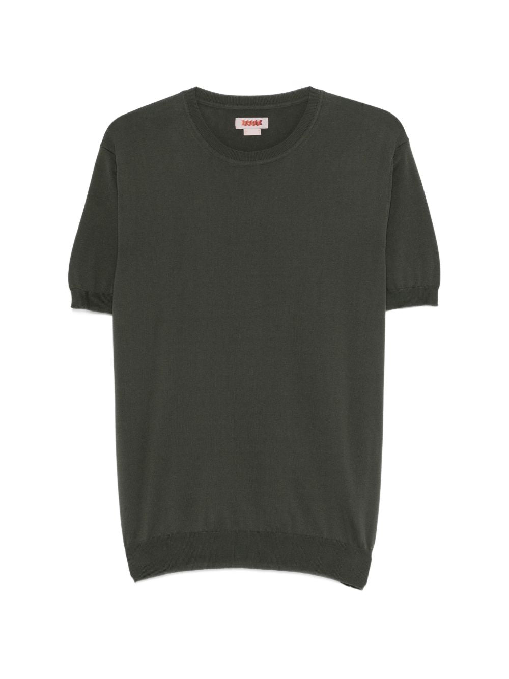 BARACUTA Maglia verde a maniche corte girocollo 