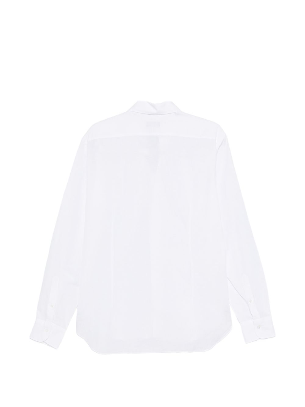 BARBA Camicia di Barba in cotone bianco con collo spread 