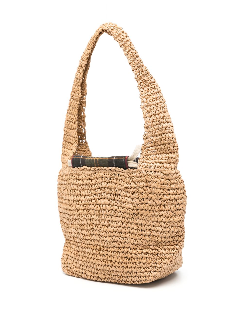 BARBOUR Borsa a spalla Lily in rafia beige 