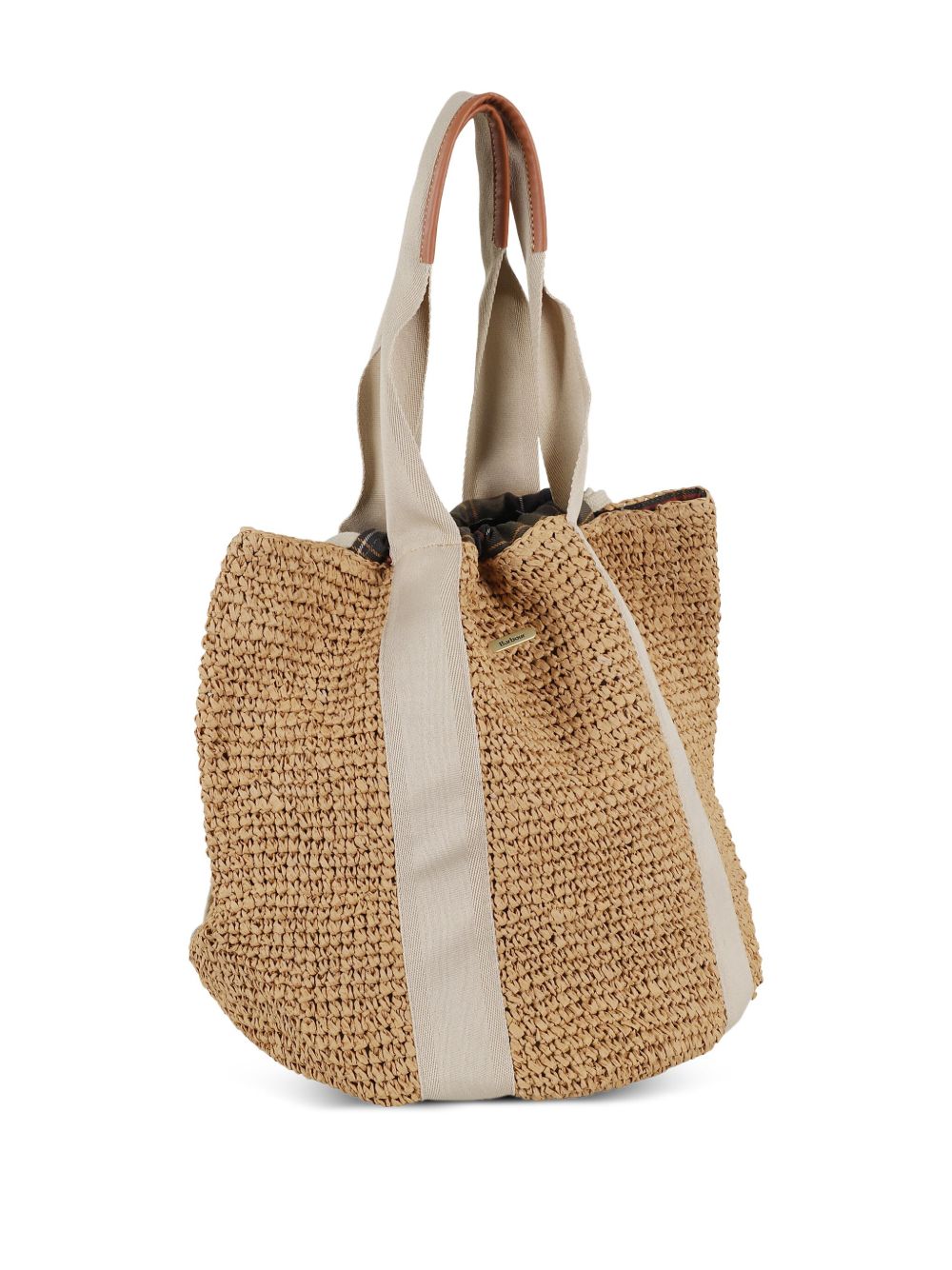 BARBOUR Barbour Lily Beach Bag in rafia beige 