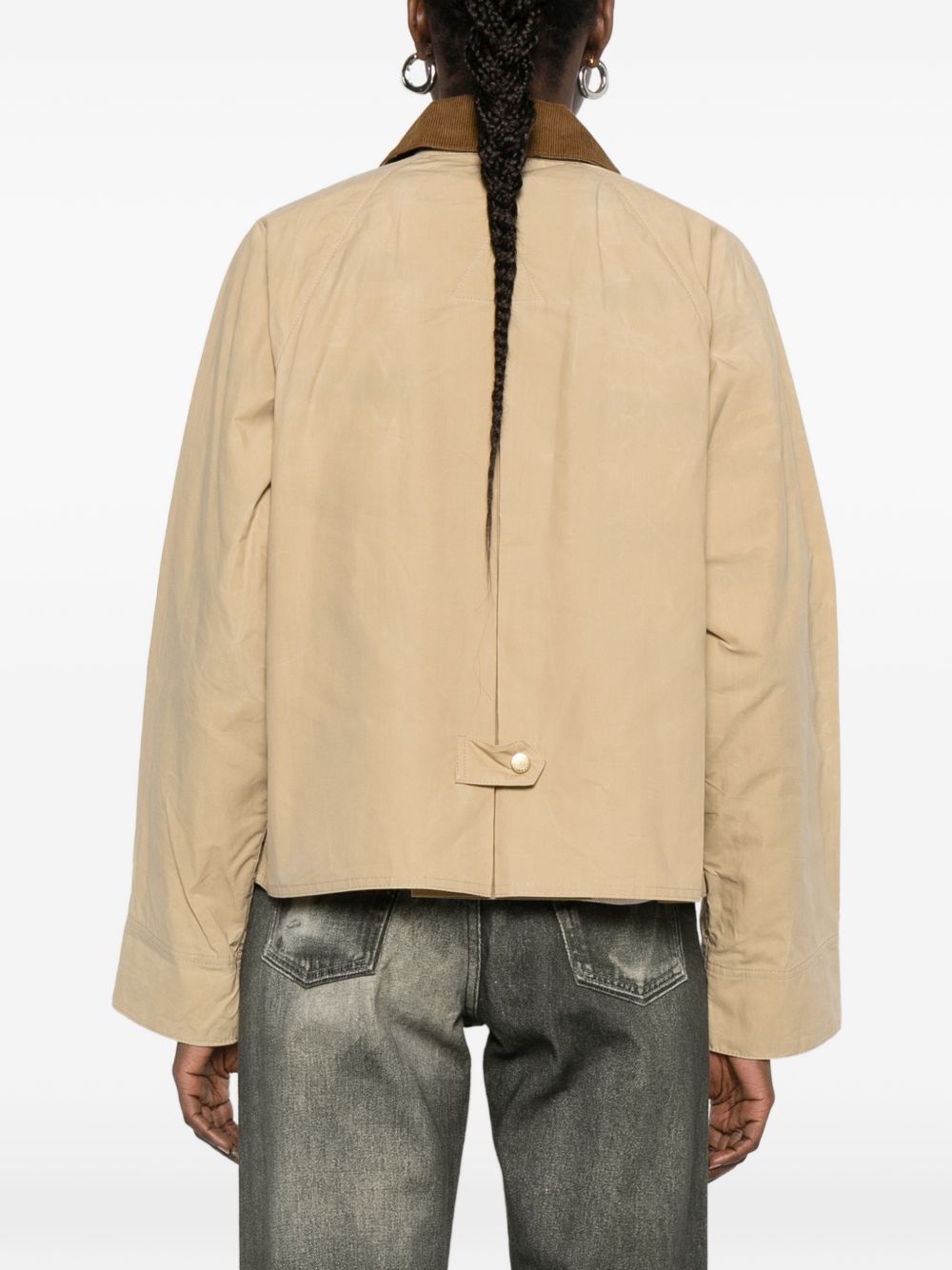 BARBOUR Giacca Catlin in cotone beige 