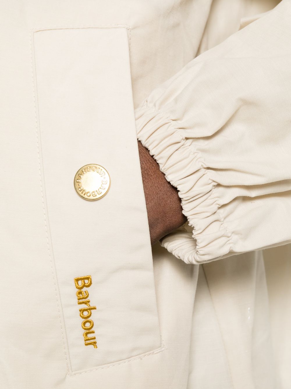 BARBOUR Giacca Hawkridge beige con cappuccio 