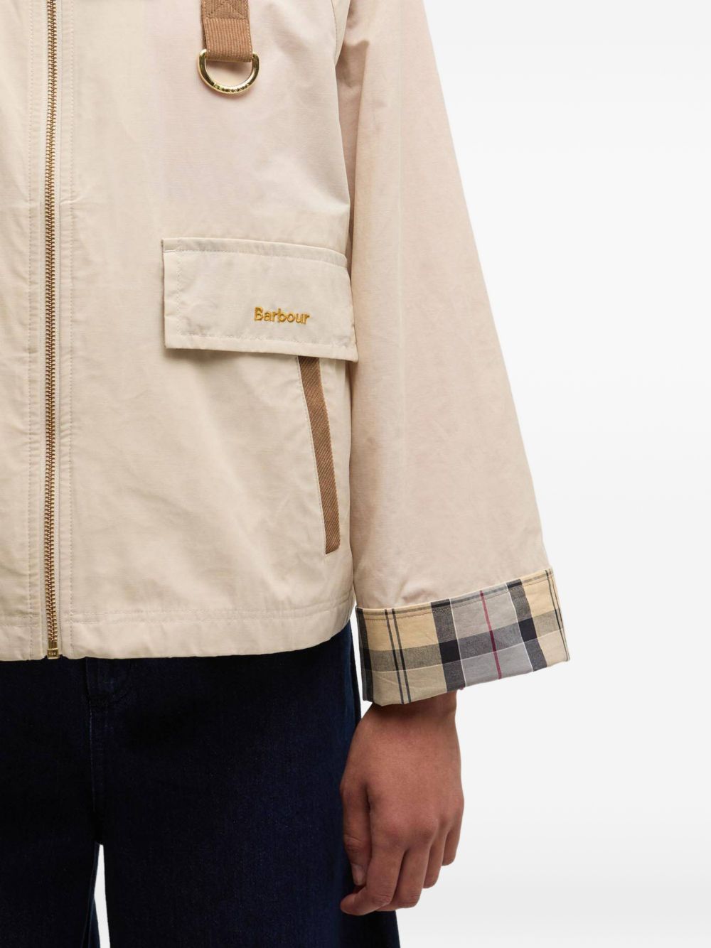 BARBOUR Giacca Icons Spey beige con tasche 