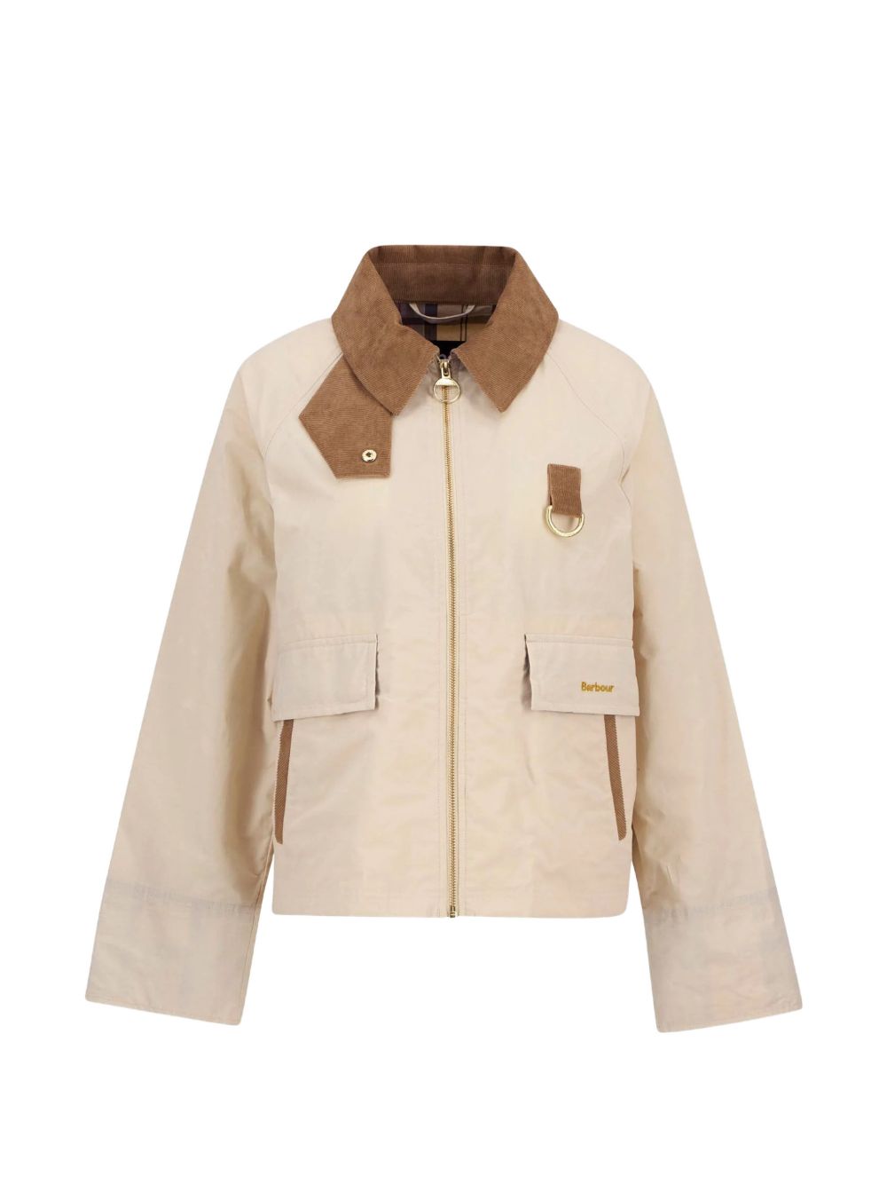 BARBOUR Giacca Icons Spey beige con tasche 