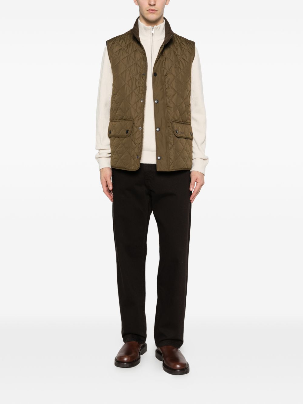 BARBOUR Gilet trapuntato Lowerdale con tasche 
