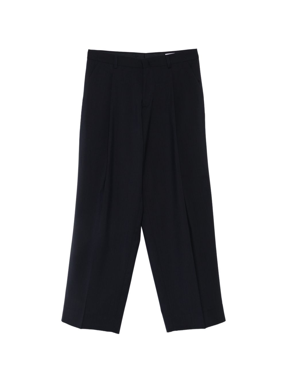 BE ABLE Pantaloni in cotone blu scuro con passanti per cintura 