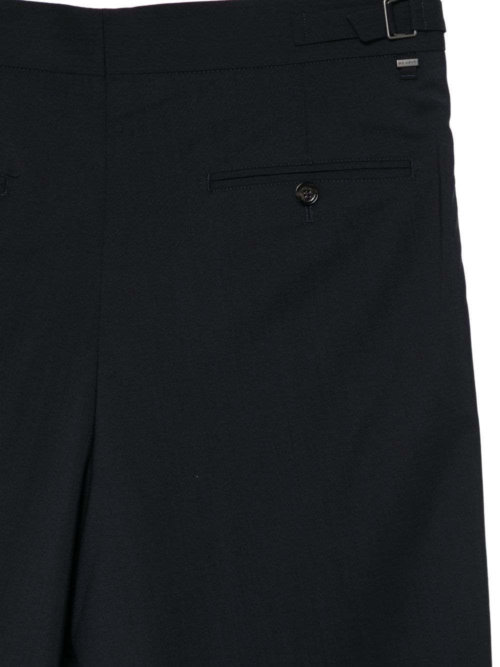 BE ABLE Pantaloni Roy in cotone blu scuro morbidi 