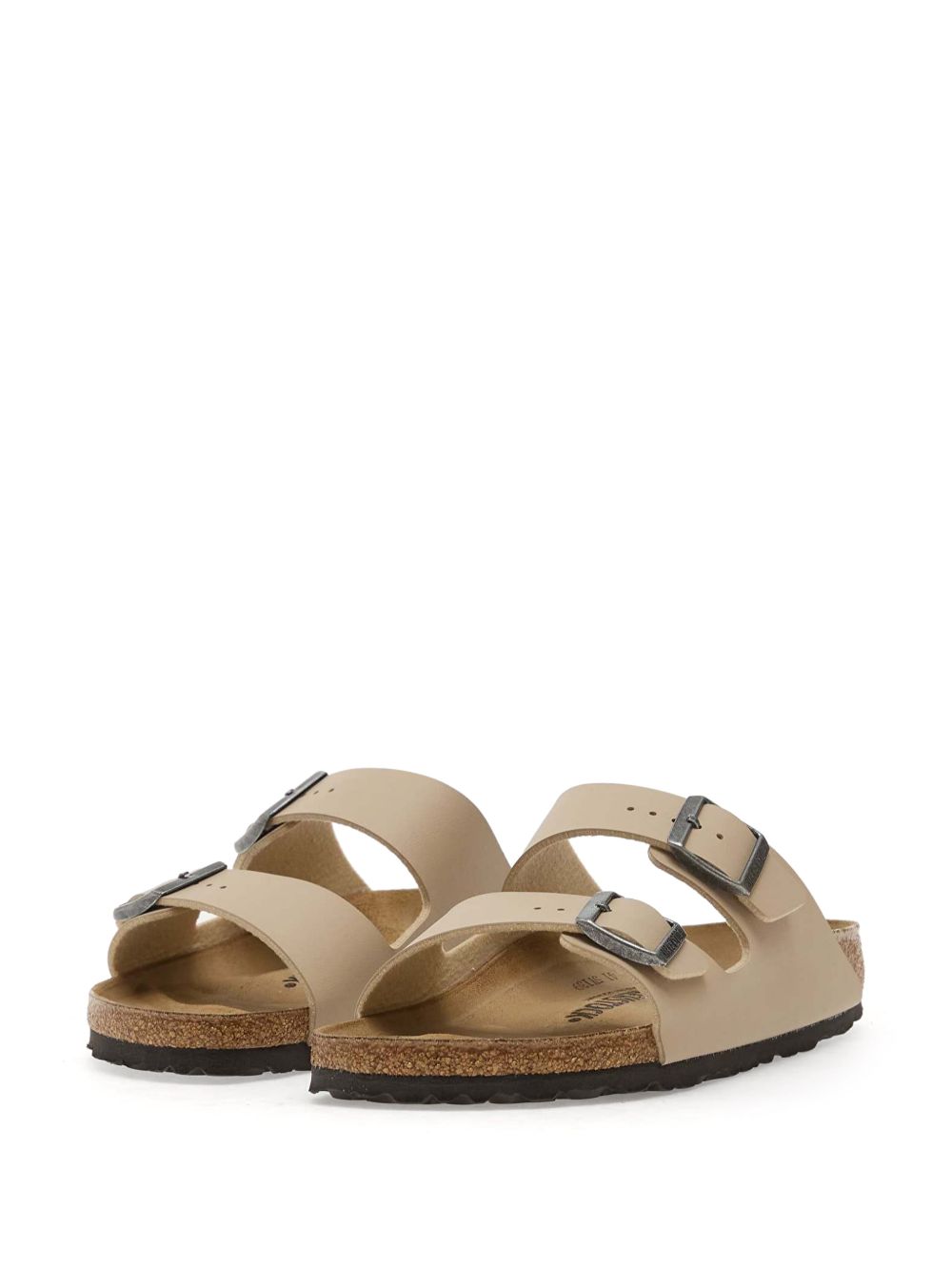 BIRKENSTOCK Ciabatte Arizona beige con due cinturini 