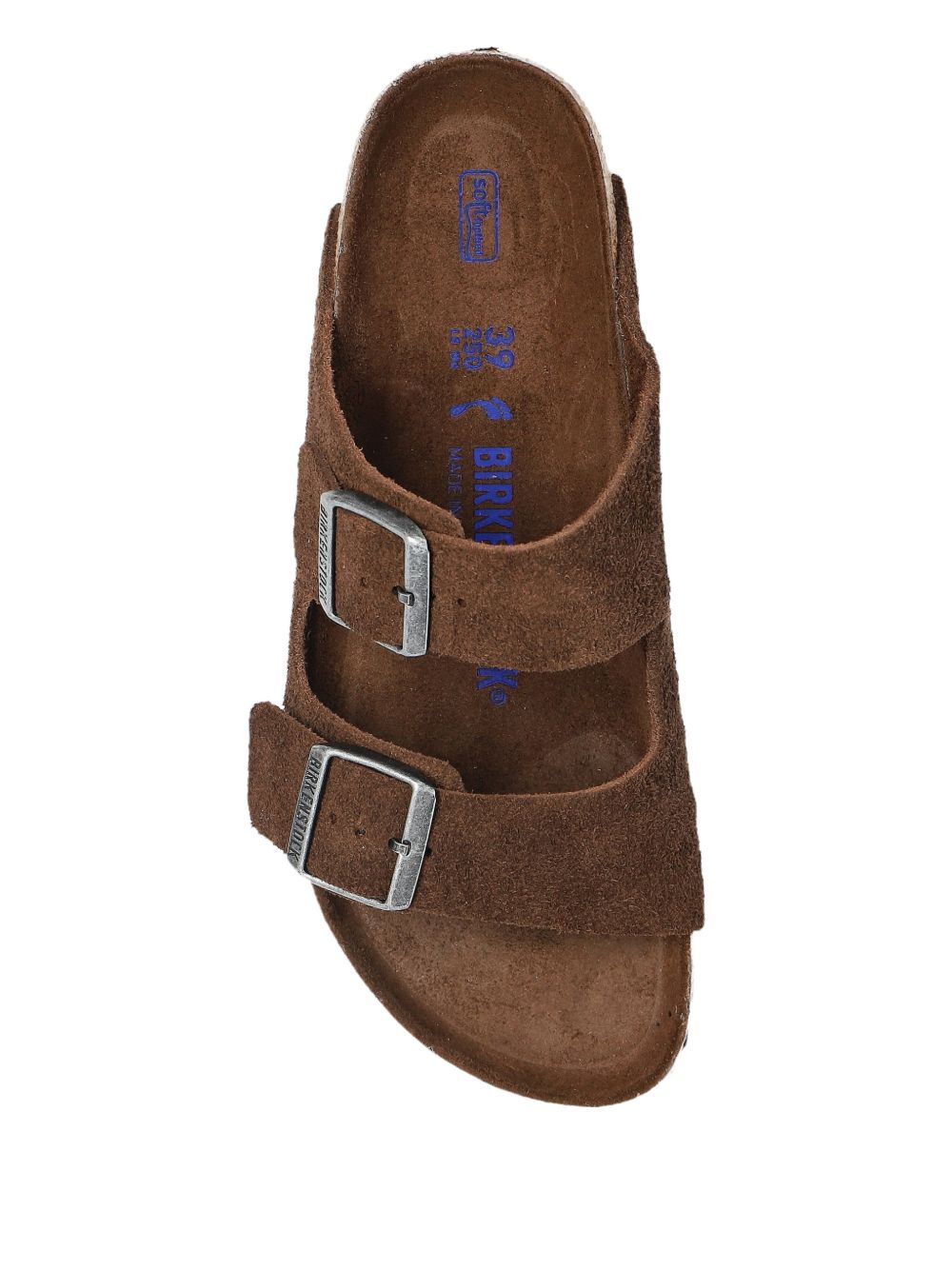 BIRKENSTOCK Ciabatte Arizona in suede marrone 