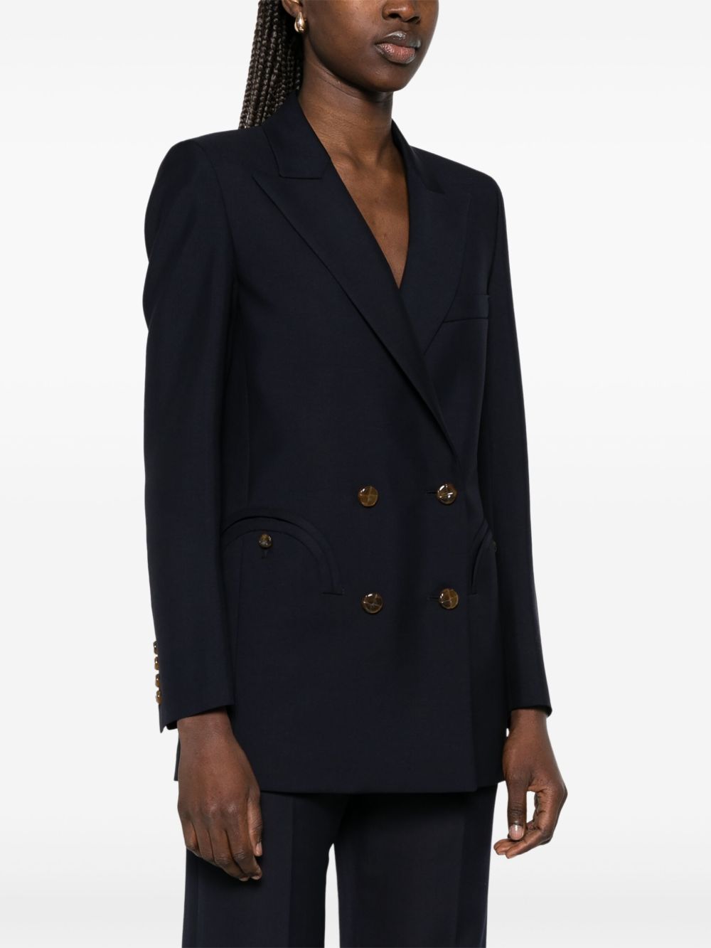 BLAZE Blazer First Class Everyday in lana e mohair blu 