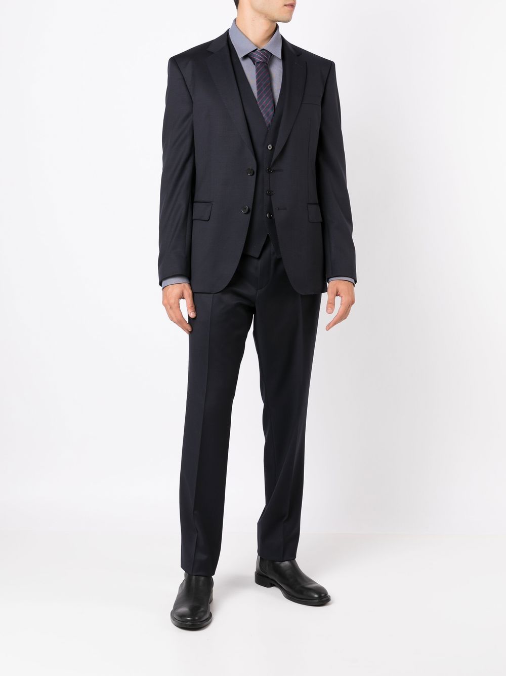 BOSS Blazer H Huge in lana vergine blu navy 