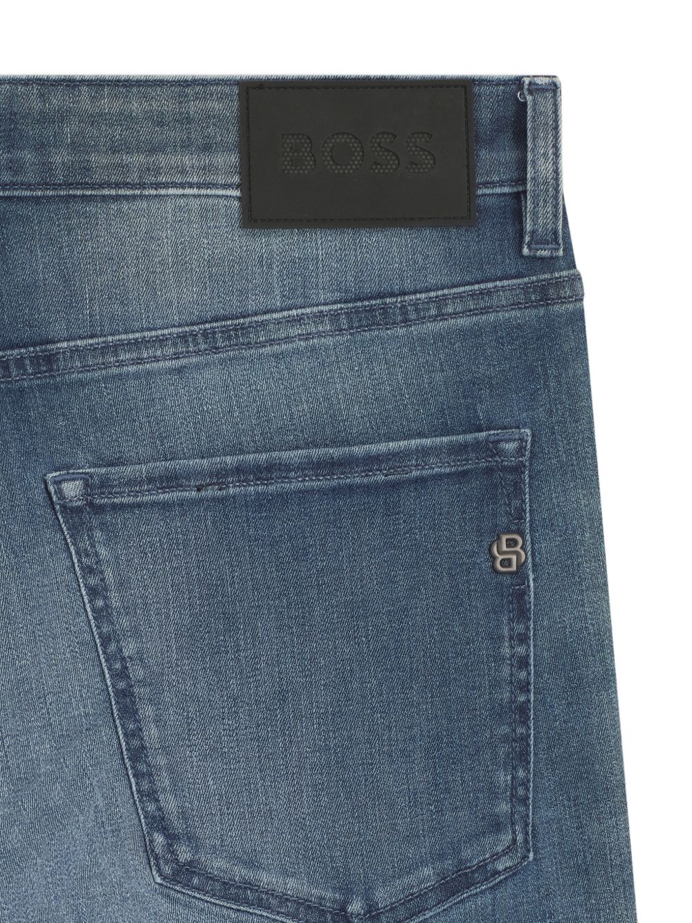 BOSS Jeans Delaware in denim di cotone blu 