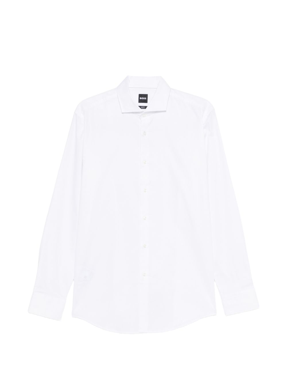 BOSS Camicia H Hank in cotone elasticizzato bianco 