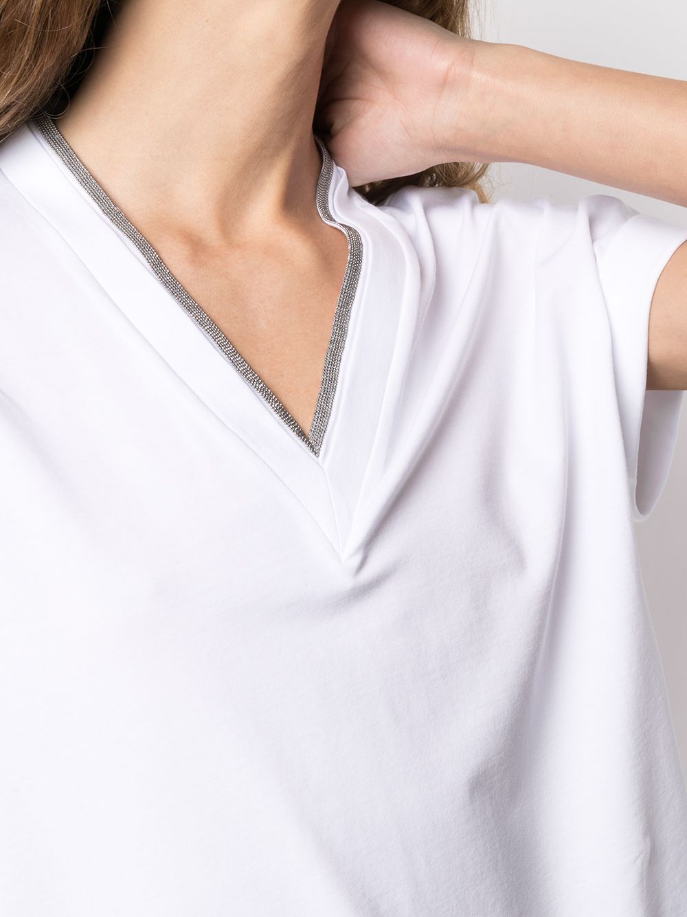 BRUNELLO CUCINELLI T-shirt con scollo a V 