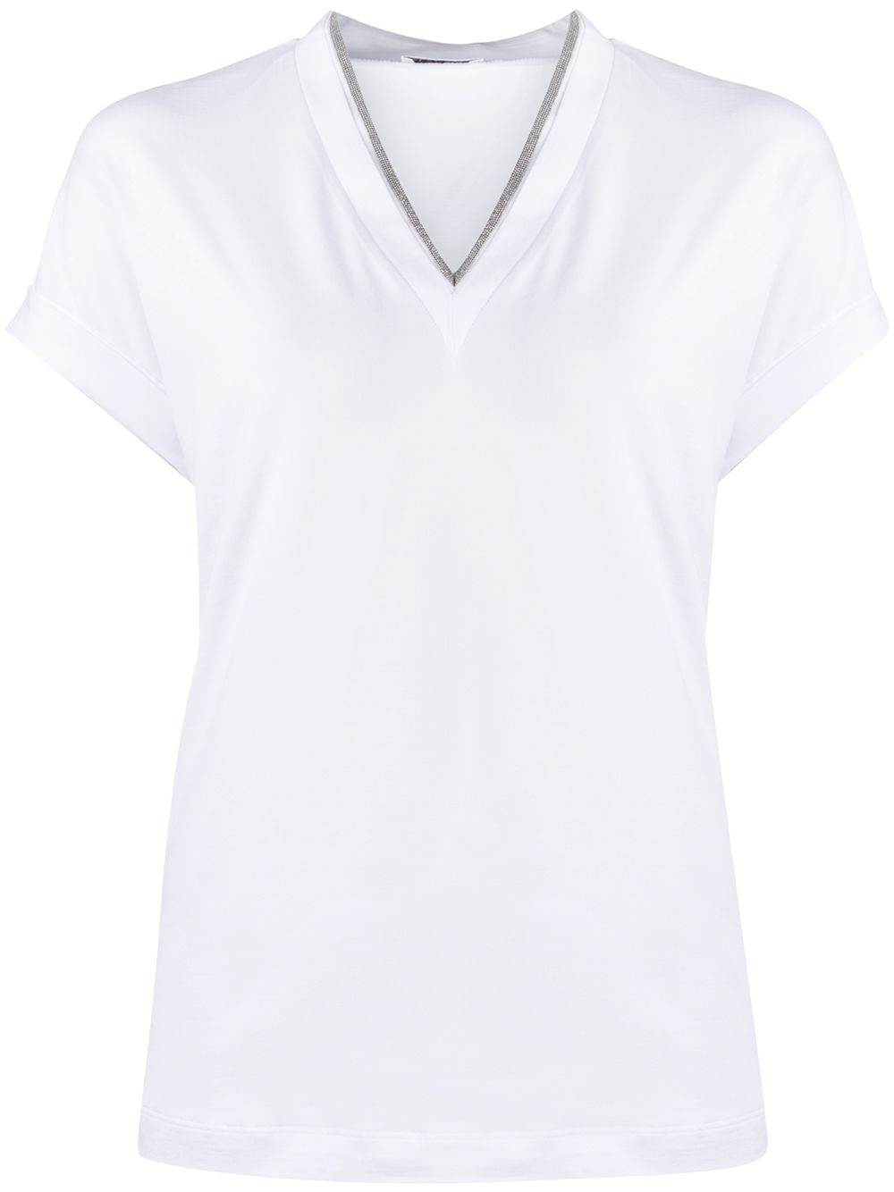 BRUNELLO CUCINELLI T-shirt con scollo a V 