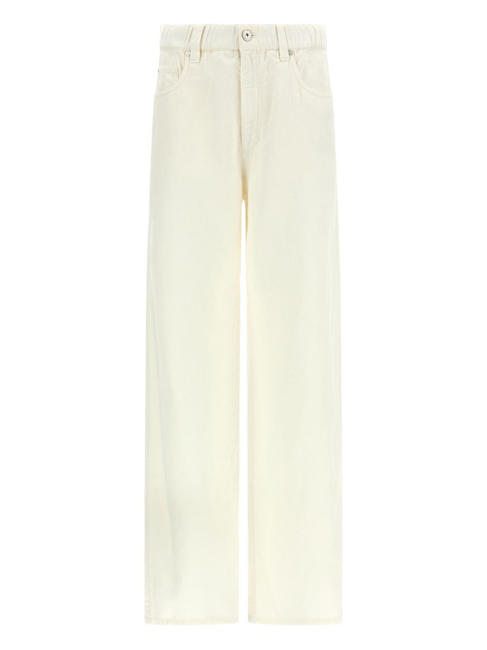 BRUNELLO CUCINELLI Pantaloni in misto cotone e lino 