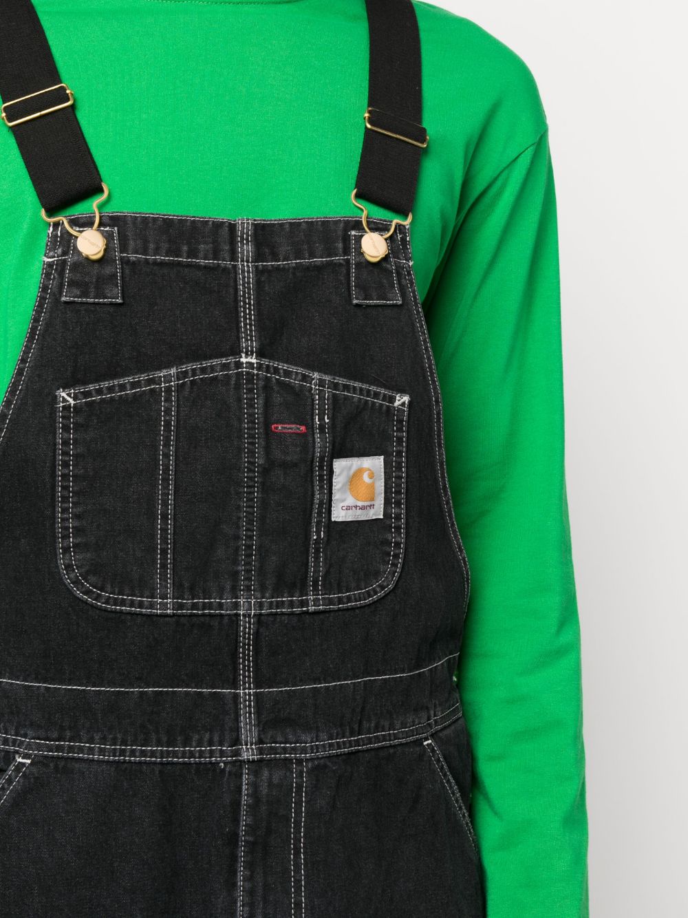 CARHARTT WIP Salopette in denim con bretelle regolabili 