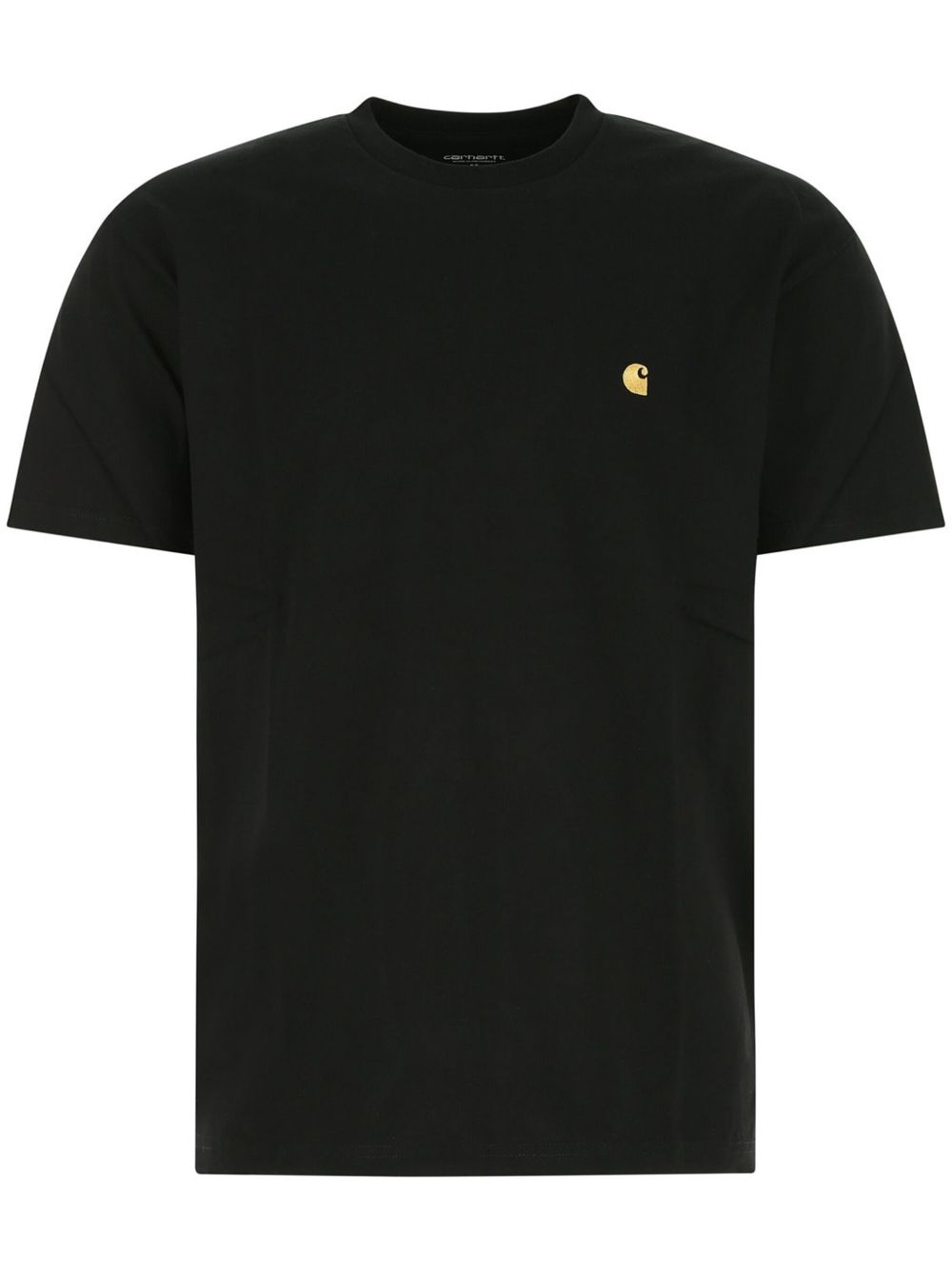 CARHARTT WIP T-shirt a maniche corte in cotone nero con logo 