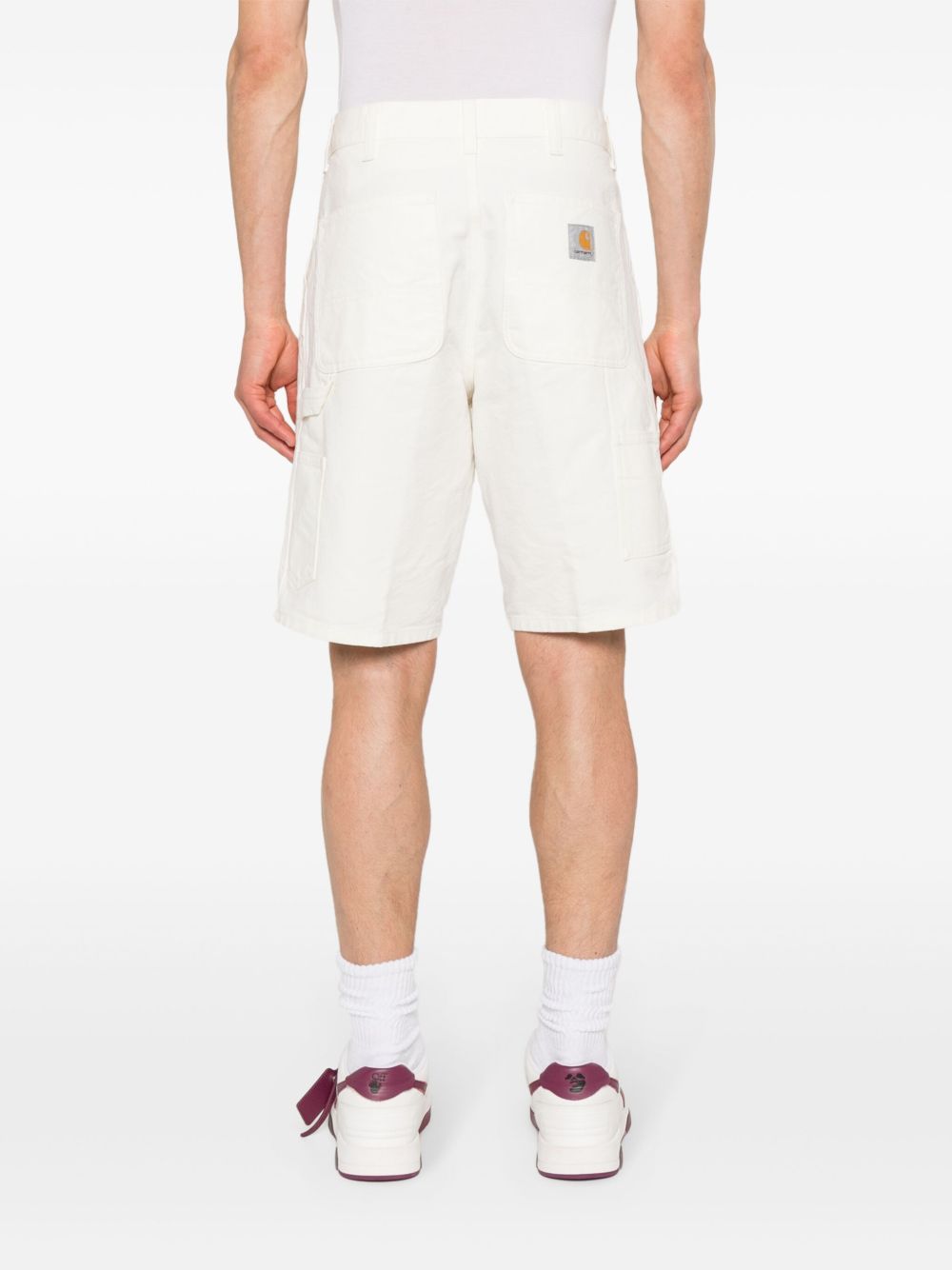 CARHARTT WIP Bermuda in jeans bianco 