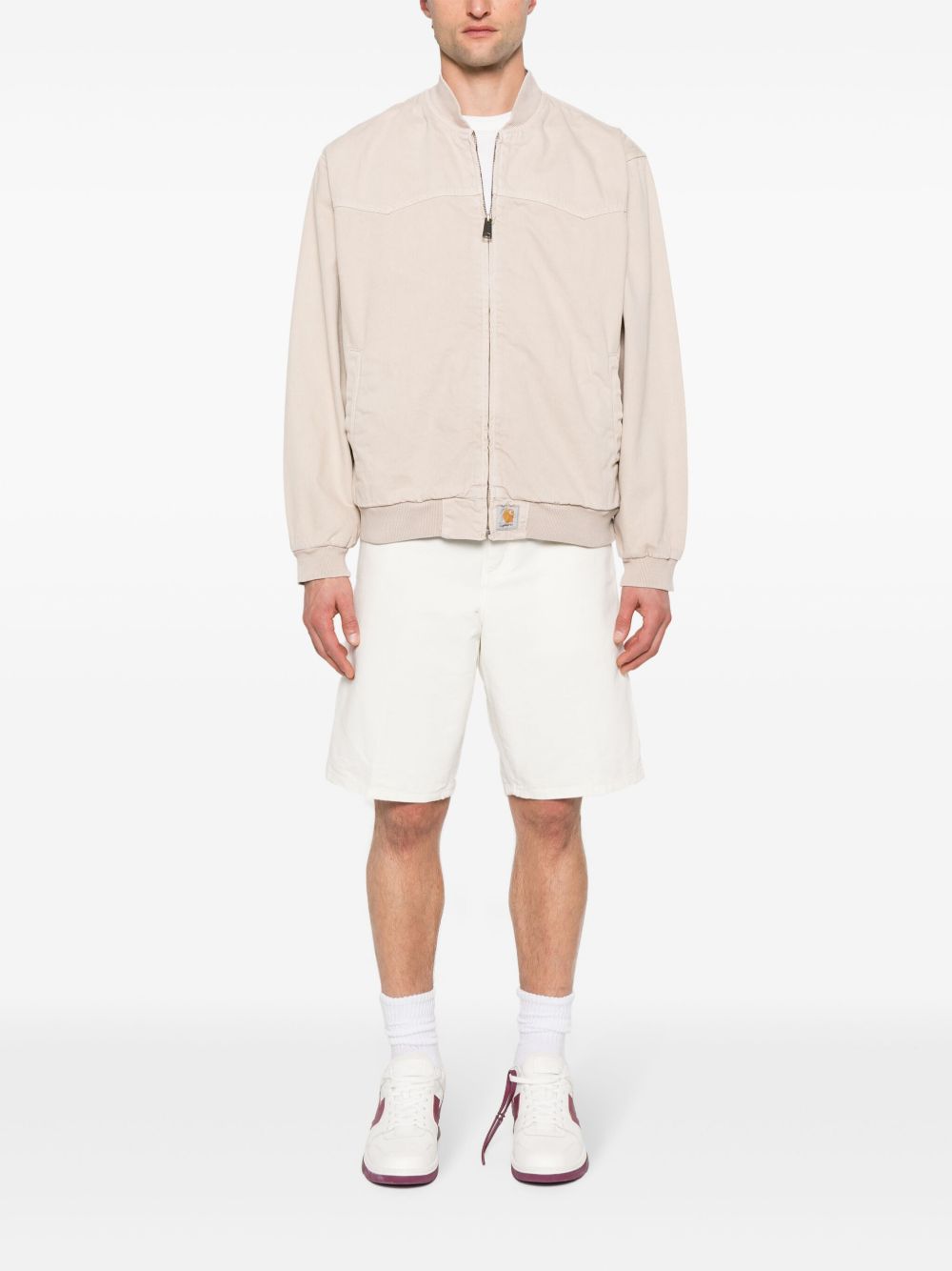 CARHARTT WIP Bermuda in jeans bianco 