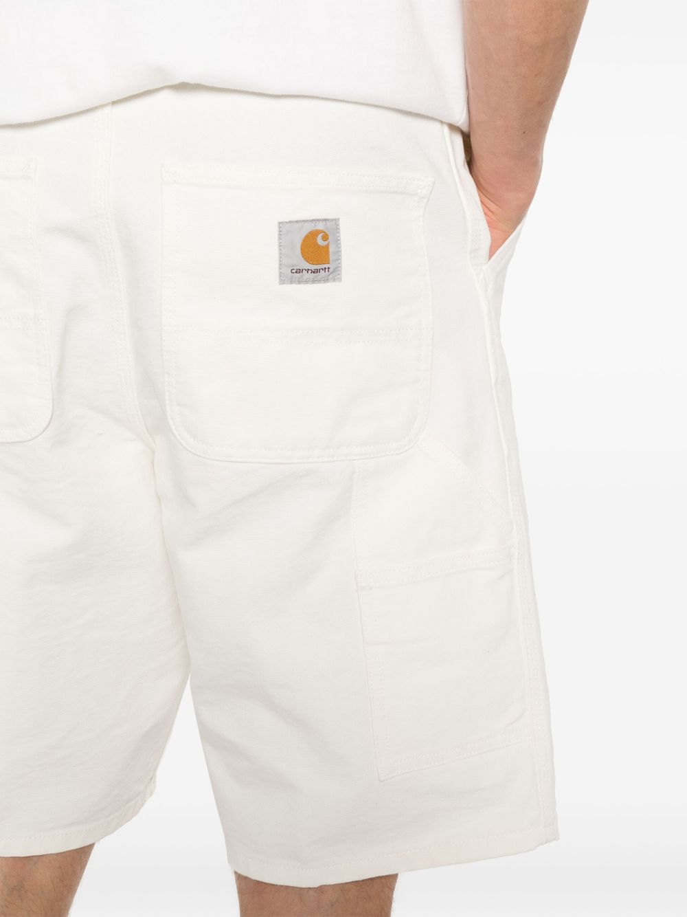 CARHARTT WIP Bermuda in jeans bianco 