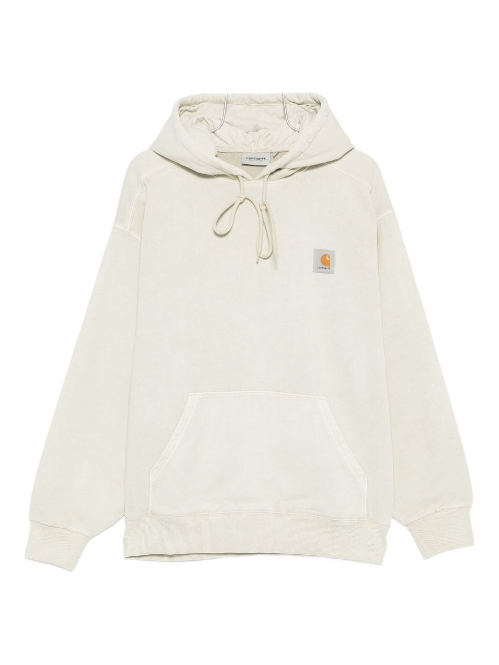 CARHARTT WIP Felpa in cotone beige con cappuccio e logo 