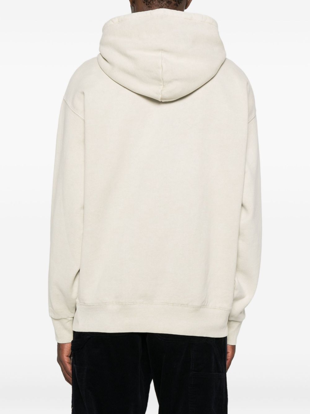 CARHARTT WIP Felpa in cotone beige con cappuccio e logo 