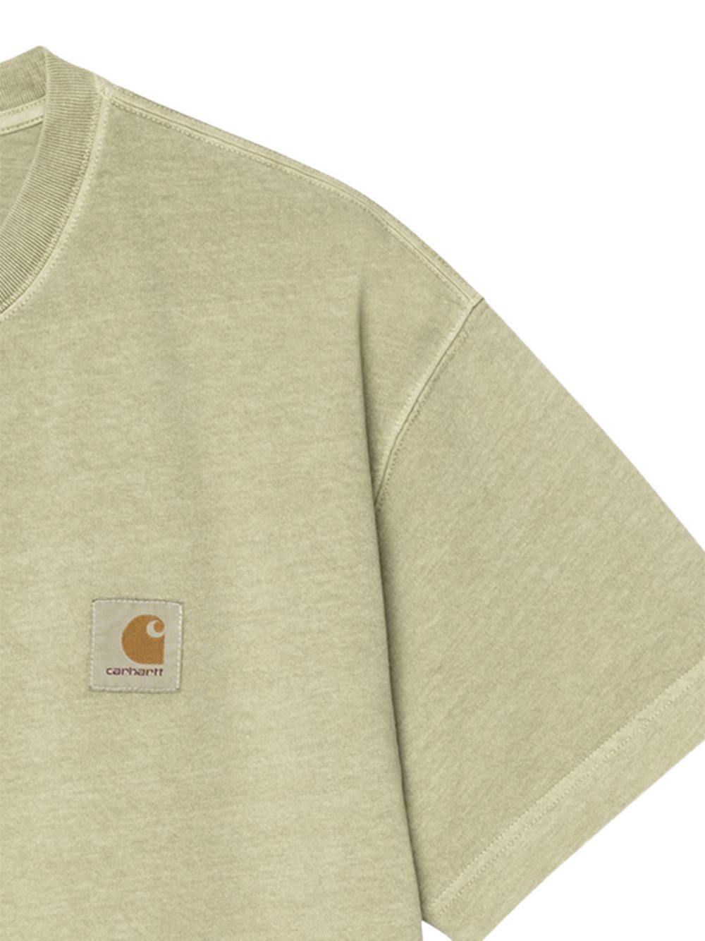 CARHARTT WIP T-shirt verde con logo sul petto 