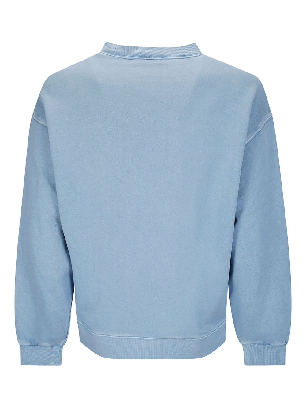 CARHARTT WIP Felpa girocollo azzurra con logo in cotone 