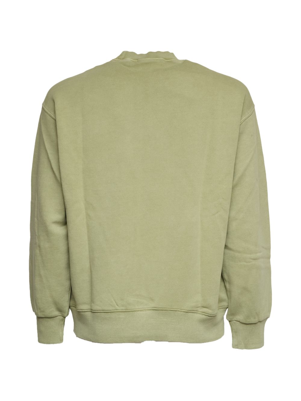 CARHARTT WIP Felpa girocollo in cotone verde con logo 