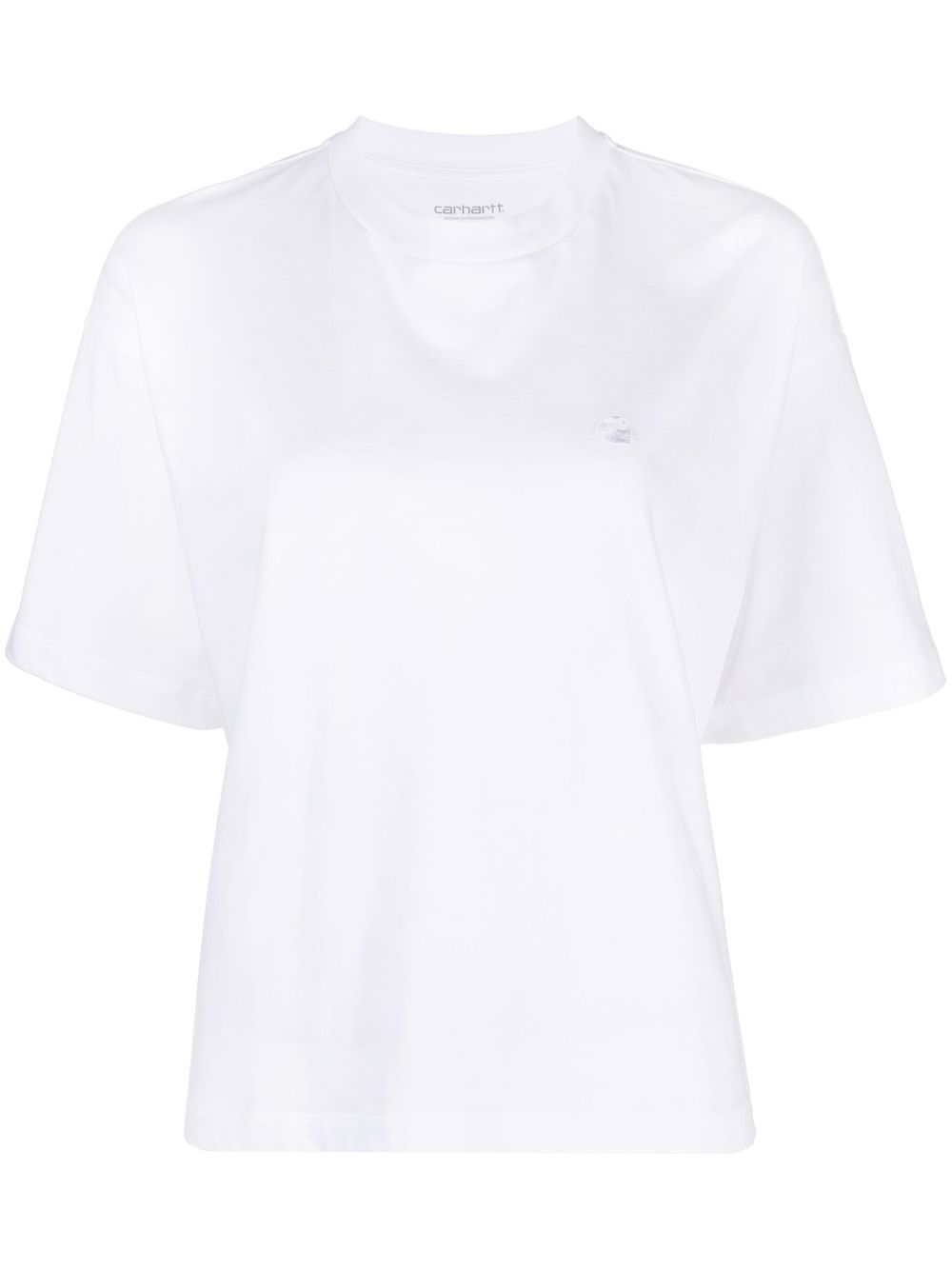 CARHARTT WIP T-shirt girocollo in cotone bianca a maniche corte 