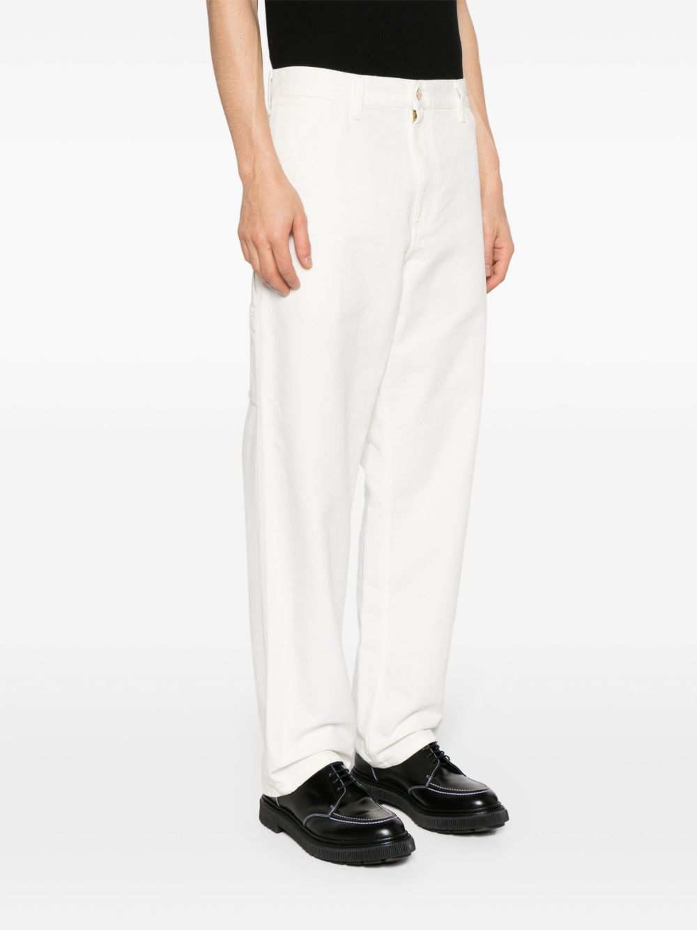 CARHARTT WIP Jeans in cotone bianco 