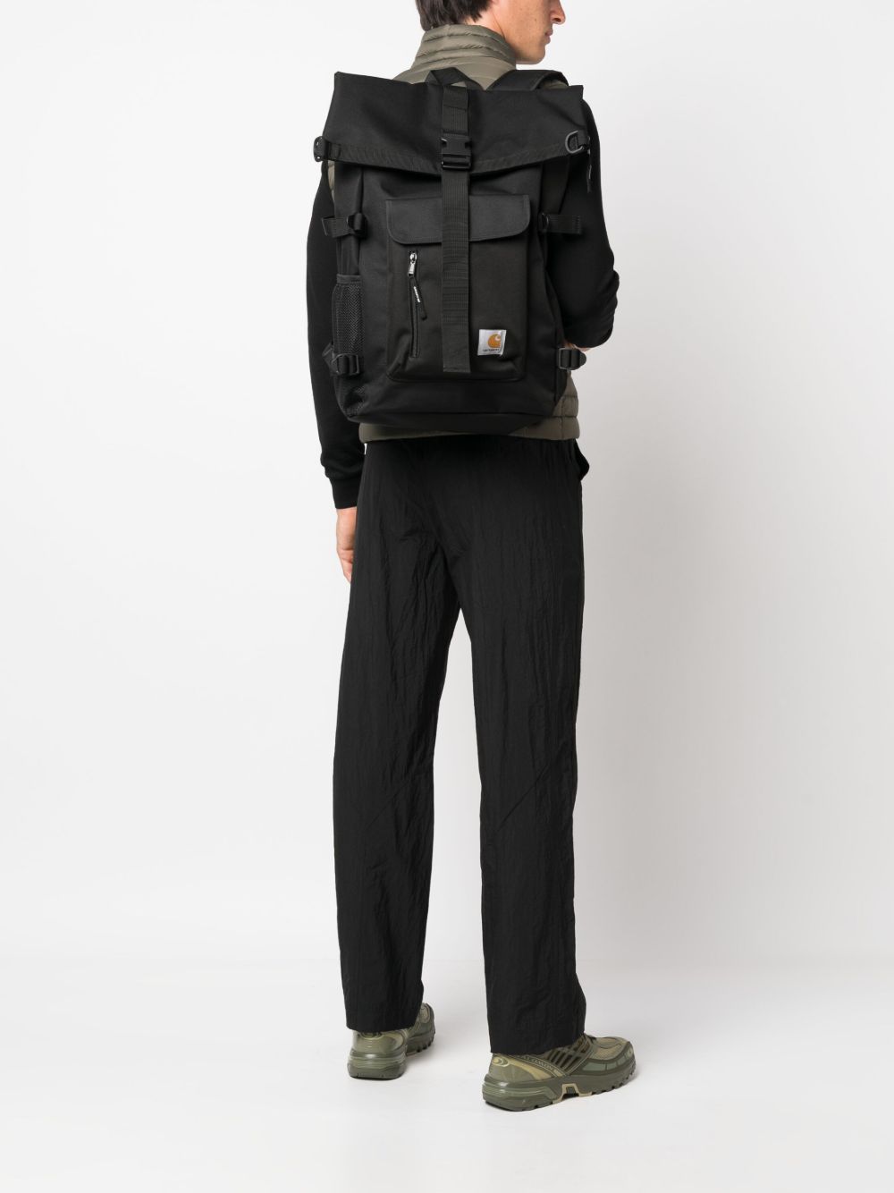 CARHARTT WIP Zaino 'Philis' nero con logo 