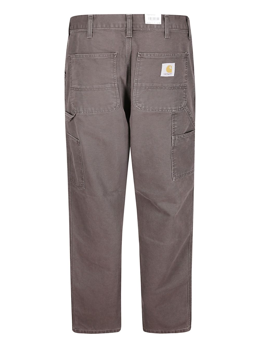 CARHARTT WIP Pantaloni grigi con applicazione logo 