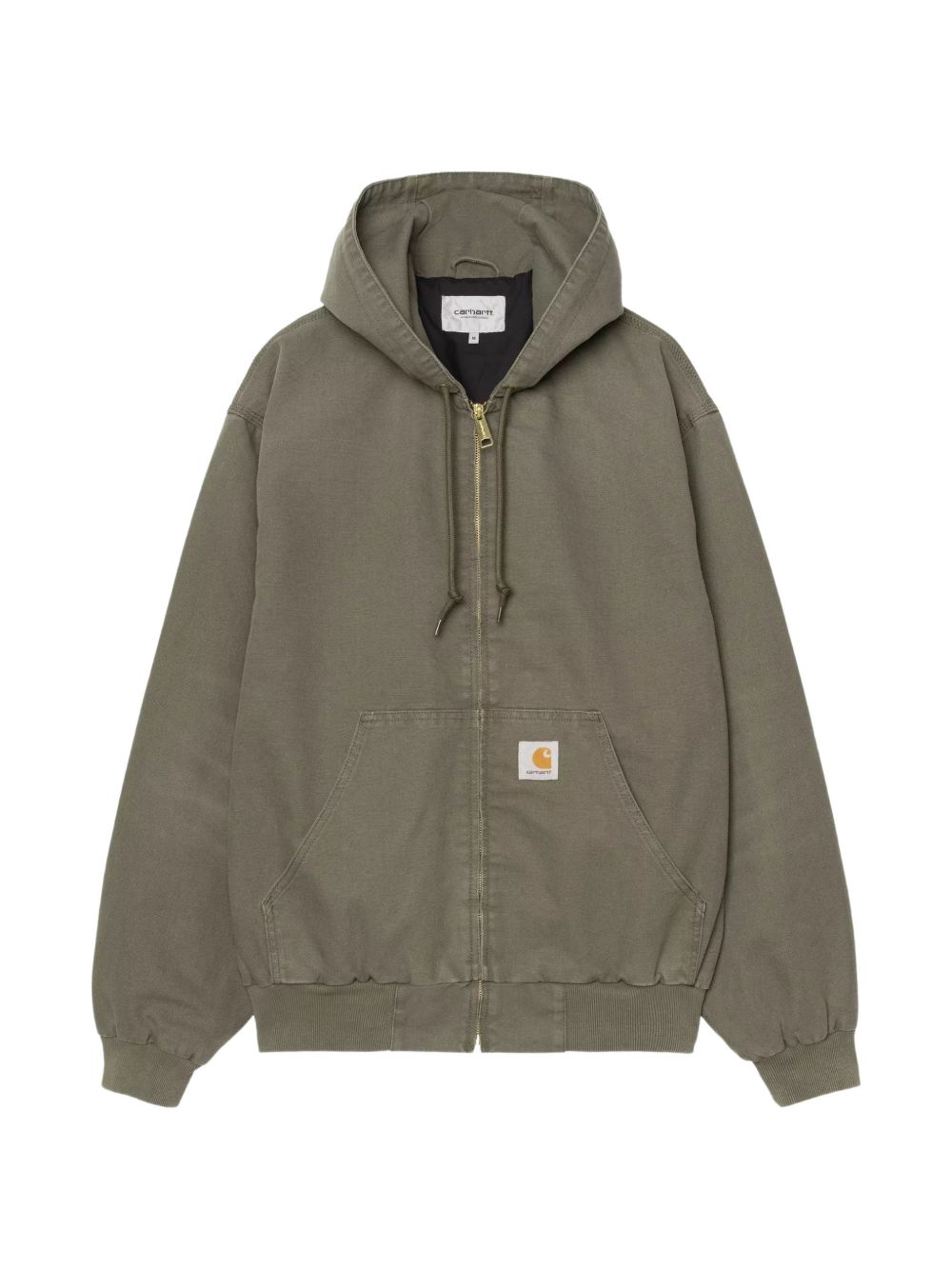 CARHARTT WIP Giacca verde con cappuccio e zip 