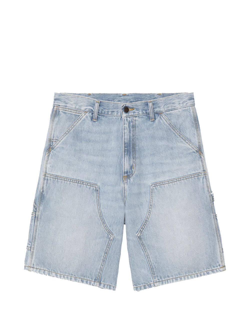 CARHARTT WIP Jeans corti con patch blu chiaro 