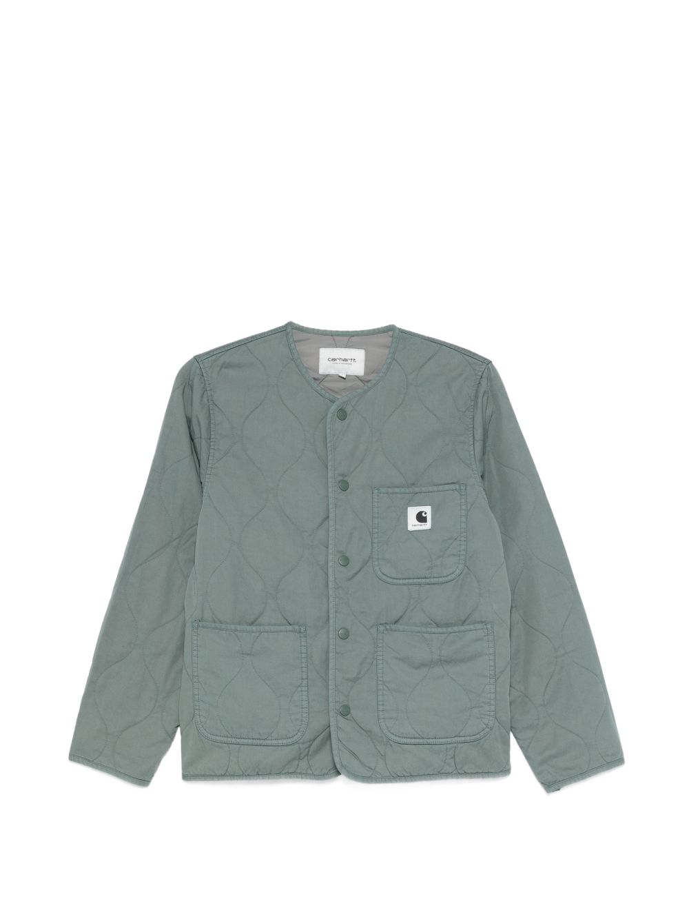 CARHARTT WIP Giacca trapuntata verde con tasche 