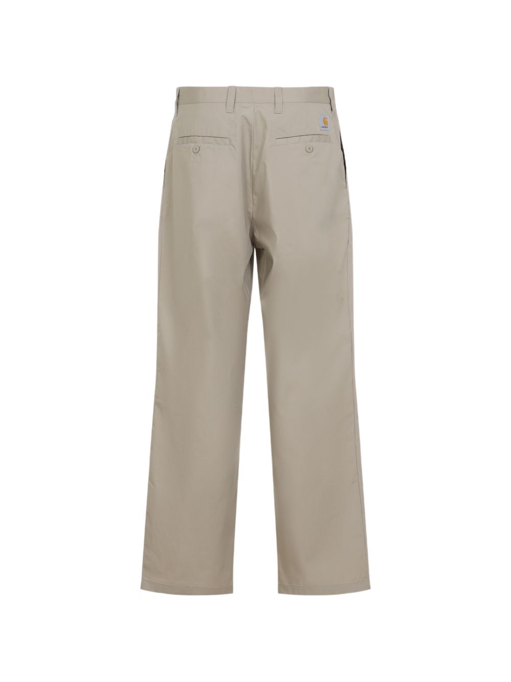CARHARTT WIP Pantaloni svasati in cotone beige con logo 
