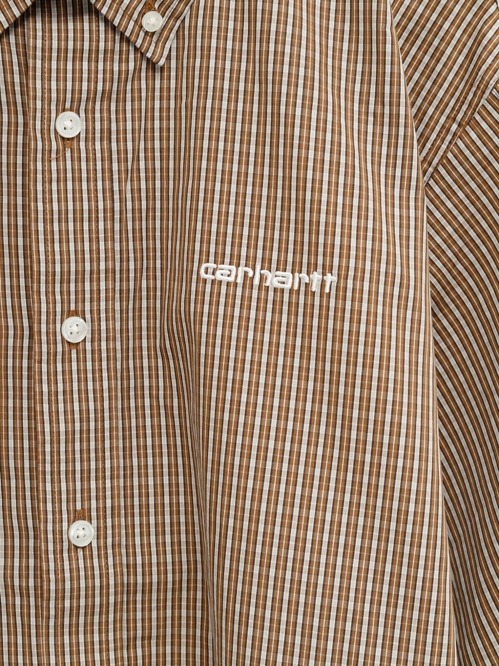 CARHARTT WIP Camicia a maniche corte in cotone a quadretti 