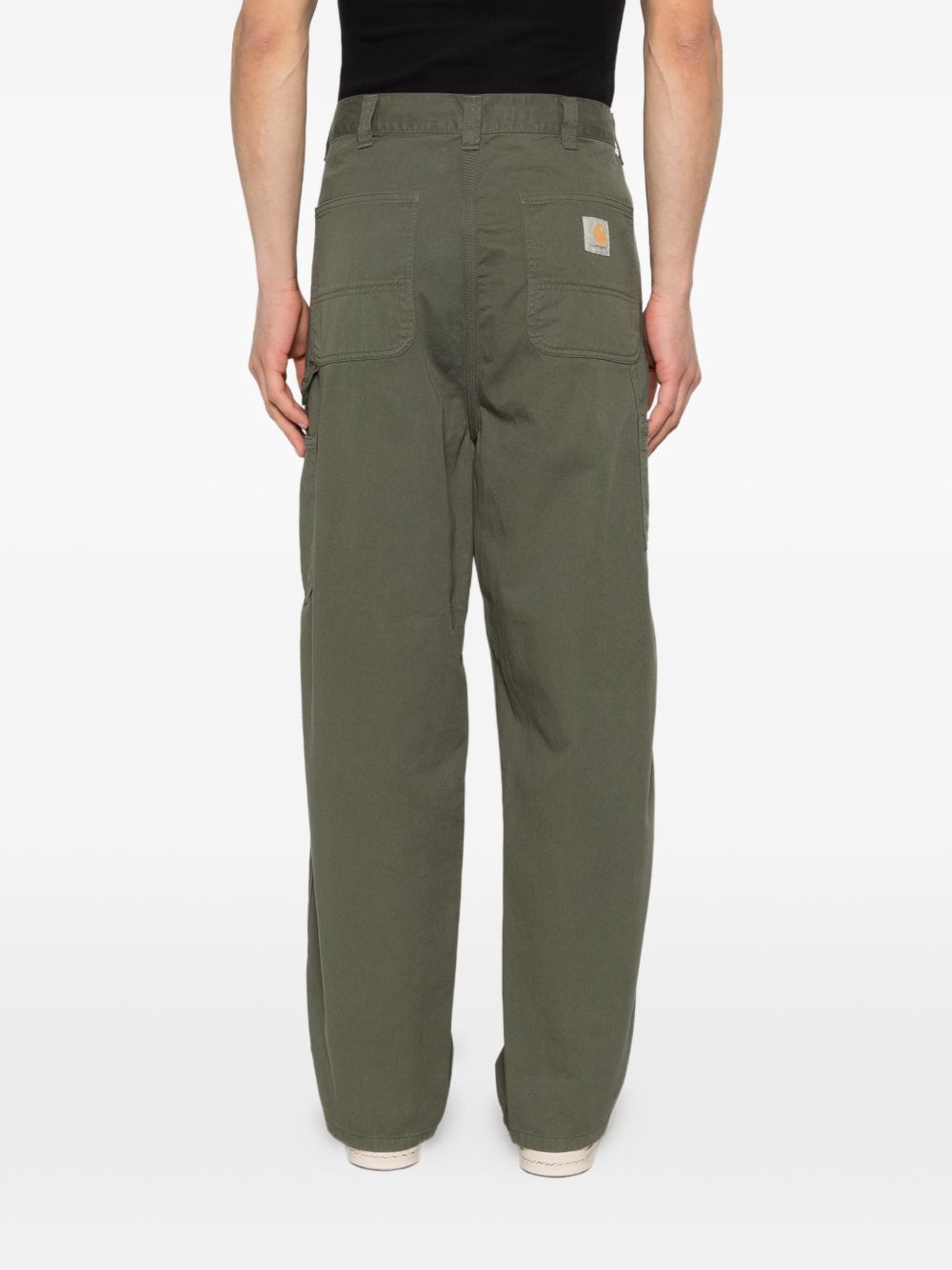 CARHARTT WIP Pantaloni in cotone verde con tasche 