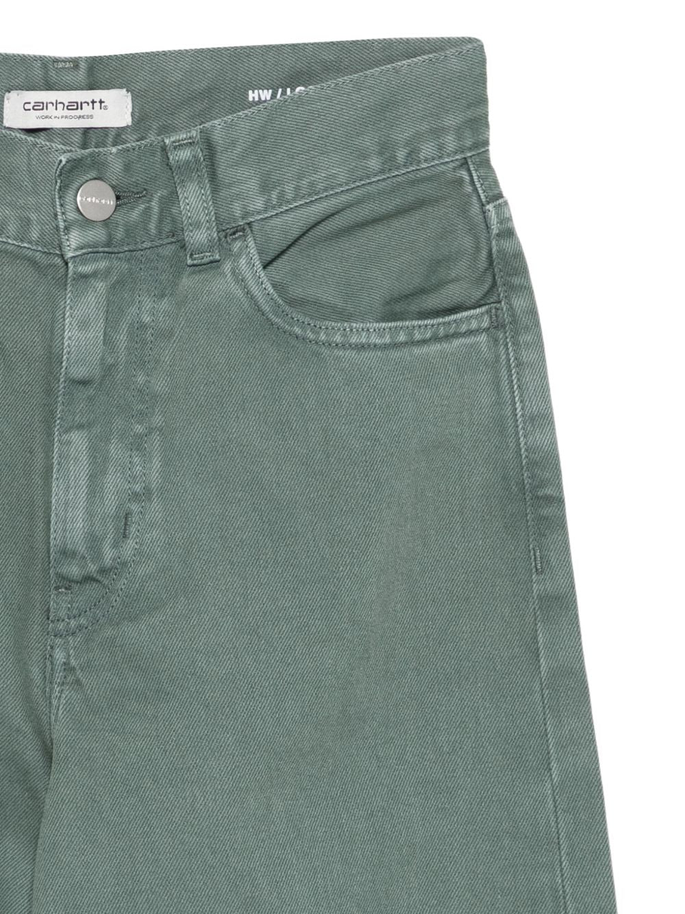 CARHARTT WIP Pantaloni verde scuro con tasche laterali 