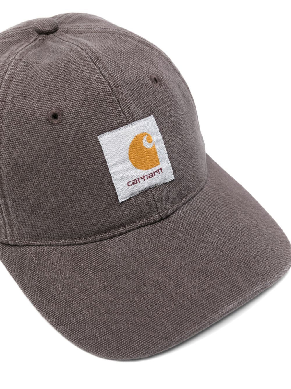CARHARTT WIP Cappello baseball in cotone grigio con logo 