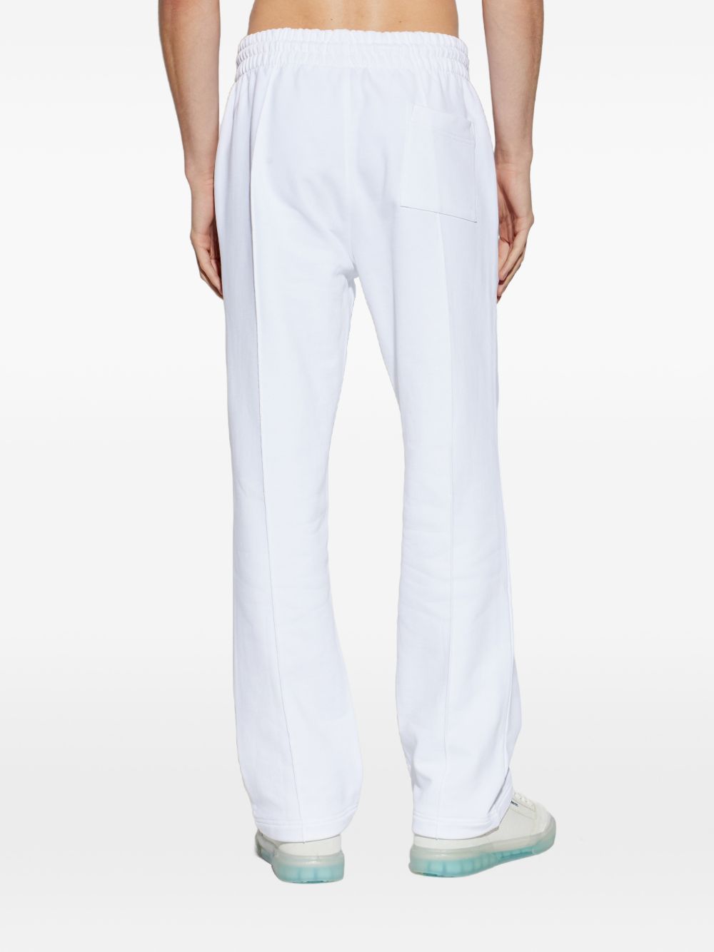 CASABLANCA Pantaloni tuta in cotone bianco 