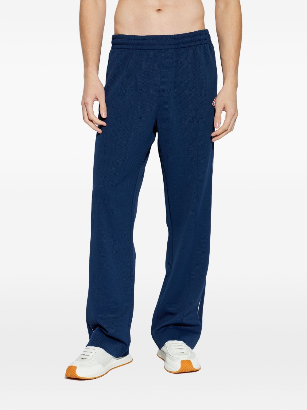 CASABLANCA Pantaloni tuta in cotone blu 