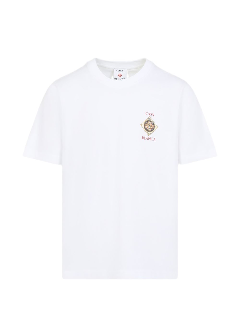 CASABLANCA T-shirt bianca con stampa grafica 