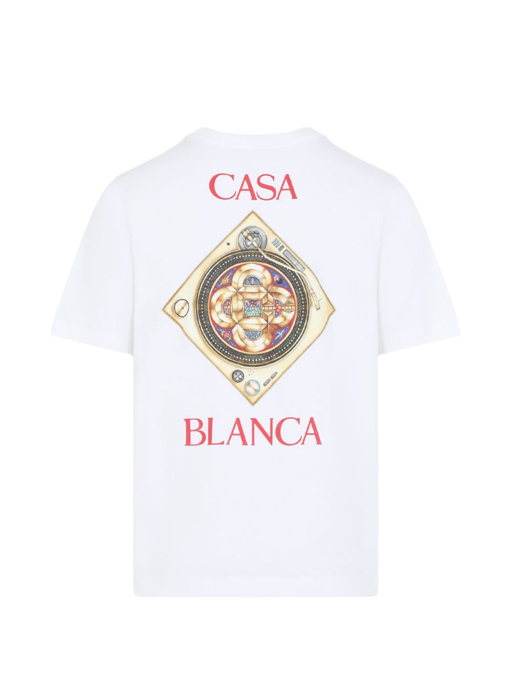 CASABLANCA T-shirt bianca con stampa grafica 