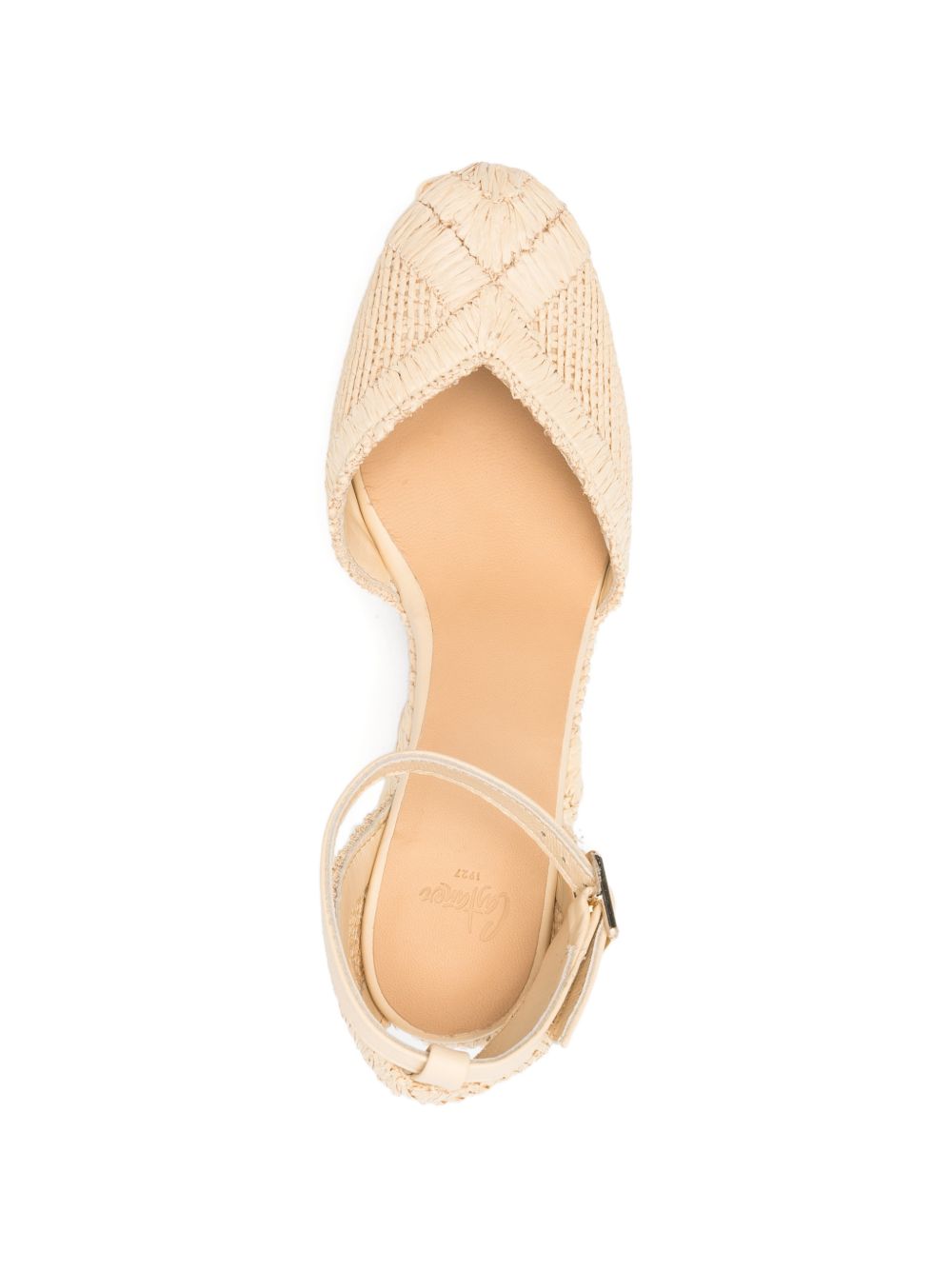 CASTANER Zeppe beige con cinturino 