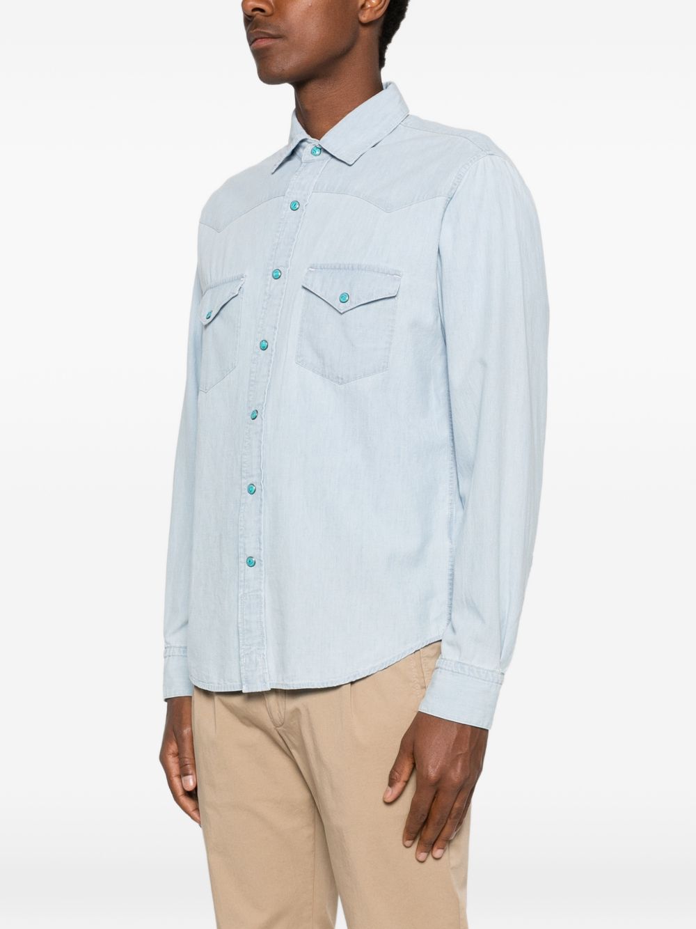 CHESAPEAKES Camicia Flagstaff in denim chiaro 